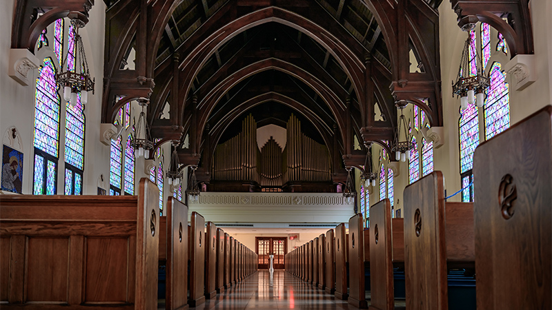 Interior of Holy Spirit Chapel